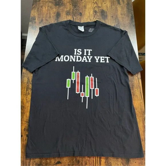 Is It Monday Yet Exclusive Stock Market T Shirt for Trader Shirt - Picture 4 of 11
